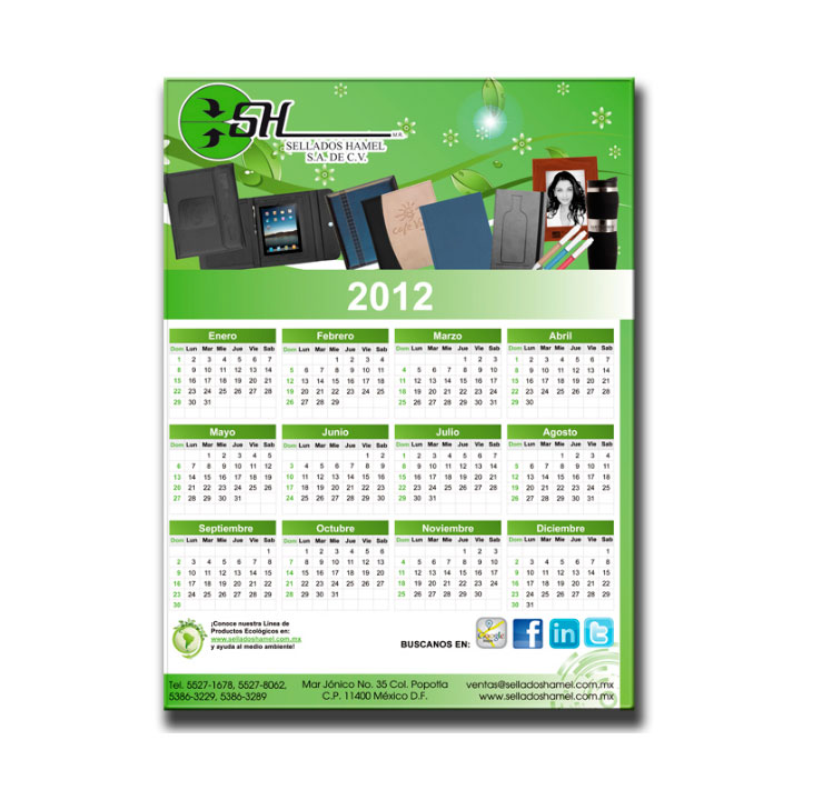 Calendario de pared